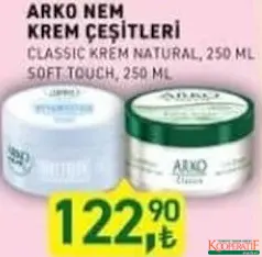 ARKO KREM ÇEŞİTLERİ 250 ML fiyat ve kampanya bilgisi